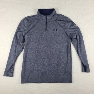 Under Armour Golf‎ Sweater Mens Medium Blue Heathered Performance Loose